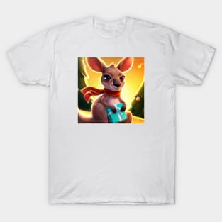 Cute Kangaroo Drawing T-Shirt